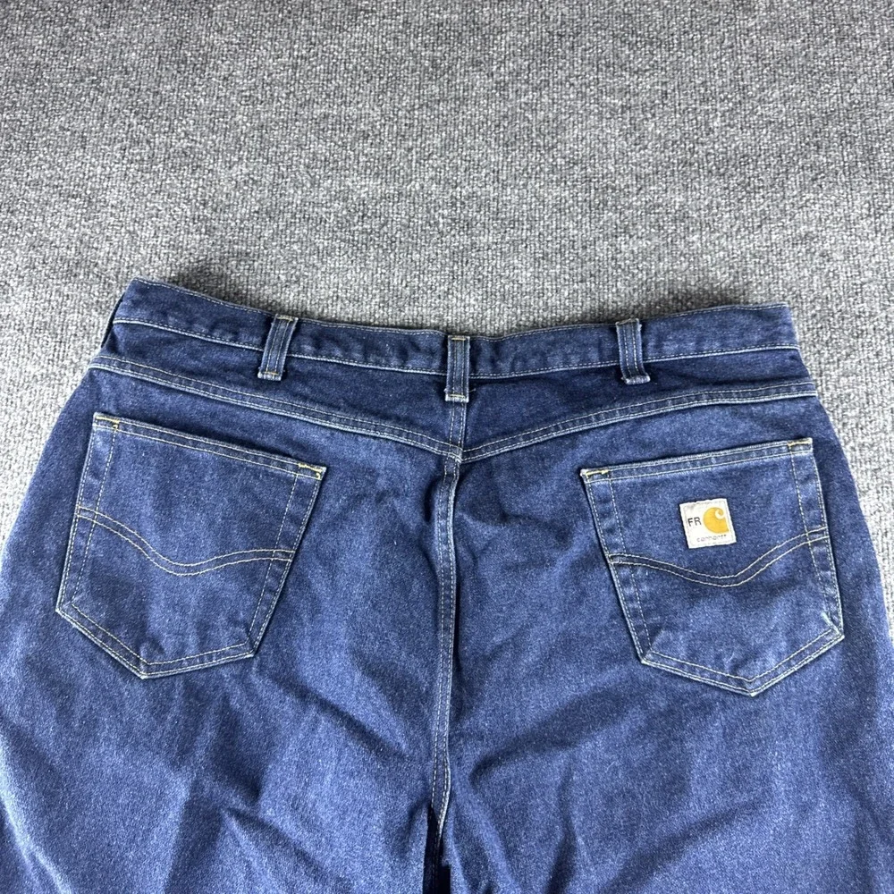Carhartt FR Jeans Men 42x32 Blue Flame Resistant Workwear 2112 Cat 2 280-83